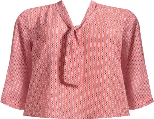 BLUSA CREPE ESTAMPADA MANGA 7/8 SEIKI 621299 - Rosa