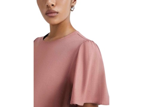 BLUSA FEM MANGA GODÊ HERING K55Y - Rosa claro