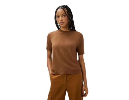 BLUSA FEM TRICOT HERING K5CV - Café