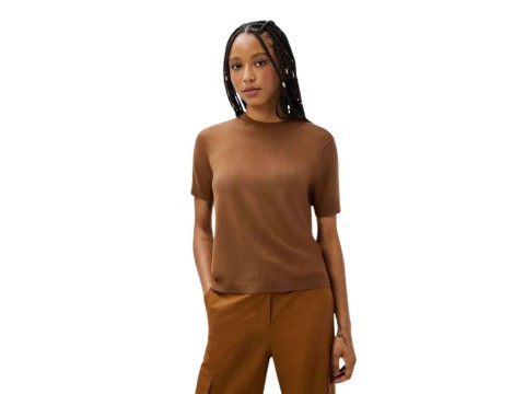 BLUSA FEM TRICOT HERING K5CV - Café