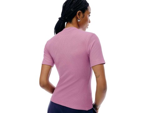 BLUSA FEMININA MANGA CURTA GOLA ALTA HERING 4EZV - Roxo