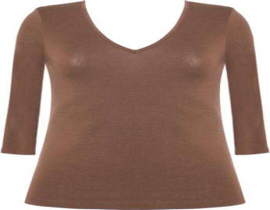 BLUSA MALHA VISCOSE SEIKI 130006 - Marrom