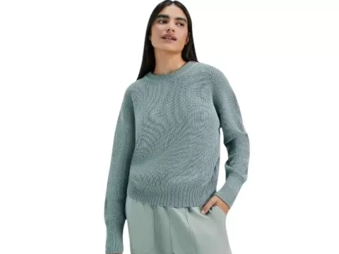 BLUSÃO TRICOT BASICO FEMININO HERING K4VW - Verde