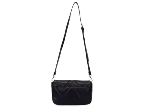 BOLSA TRANSVERSAL MEDIA MATELASSE WJ 45957 - Preto