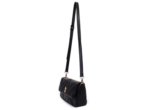 BOLSA TRANSVERSAL MEDIA MATELASSE WJ 45957 - Preto