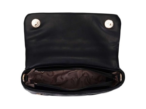 BOLSA TRANSVERSAL MEDIA MATELASSE WJ 45957 - Preto