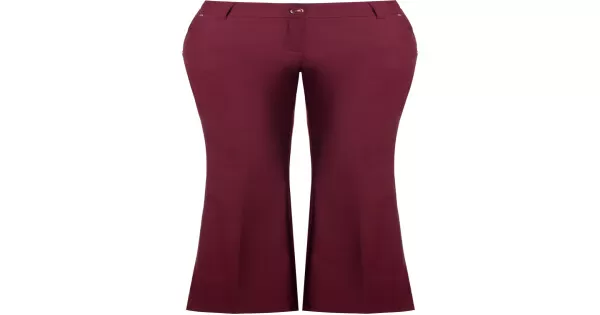 Calça clearance flare bordo