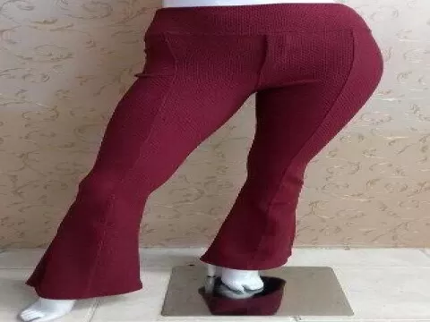 Calça flare hot sale em tecido