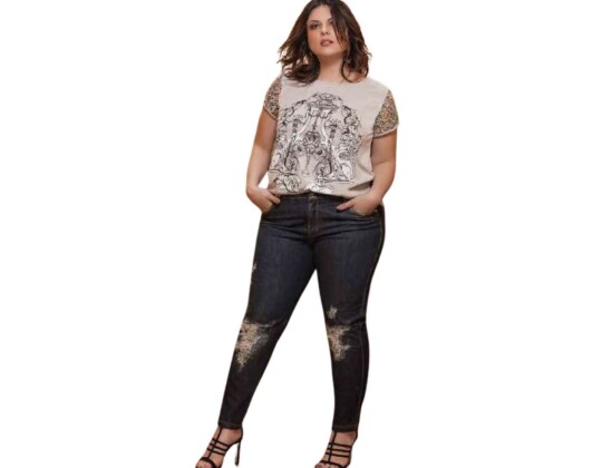 CALÇA JEANS ELEGANCE 17610 - Jeans escuro