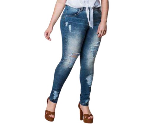 CALÇA JEANS SKINNY POWER DENIM ELEGANCE 17739 - Azul