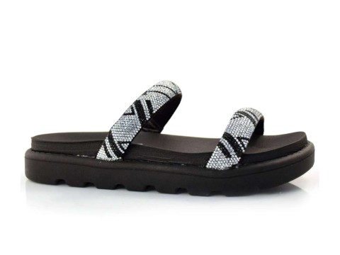 CHINELO BIRKEN PAPETE COM STRASS VIZZANO 6459.110 - Preto