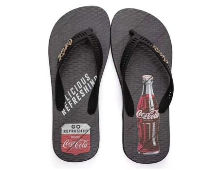 CHINELO MASCULINO WOOD REFRESH COCA COLA CC4073 - Preto