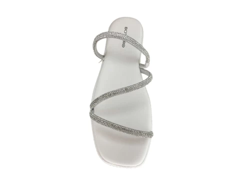 CHINELO PAPETE TIRAS STRASS BOTTERO 358221 - Branco