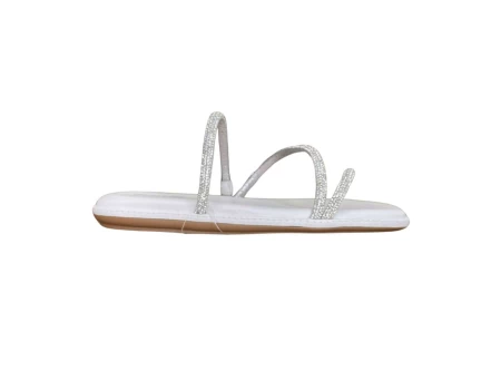 CHINELO PAPETE TIRAS STRASS BOTTERO 358221 - Branco