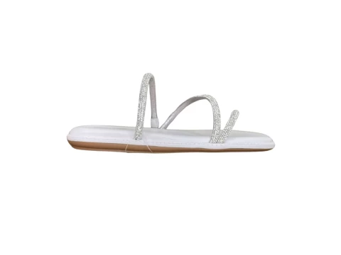 CHINELO PAPETE TIRAS STRASS BOTTERO 358221 - Branco