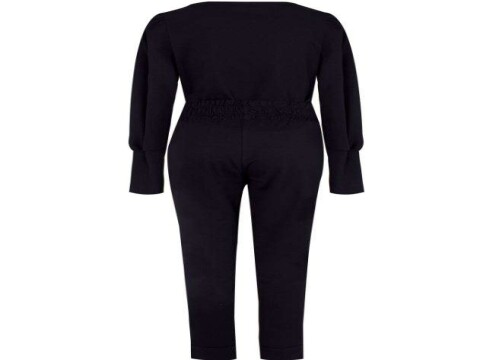 CONJUNTO FEMININO MOLETINHO SEIKI 270022 - Preto