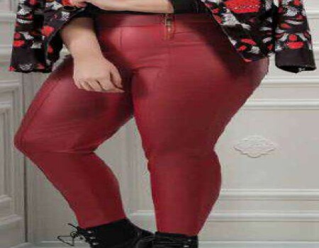 LEGGING RESINADA ELEGANCE 21239 - Vermelho