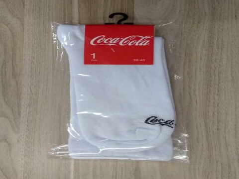 MEIA MASCULINA SPORT CASUAL COCA COLA 6028040 - Branco