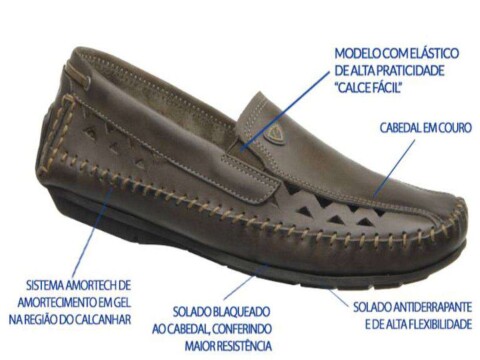 MOCASSIM PEGADA NOBUCK 148935-05 - Marrom