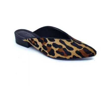 MULE FEMININO ESTAMPADO LEOPARDO USAFLEX AB6609 - Animal print