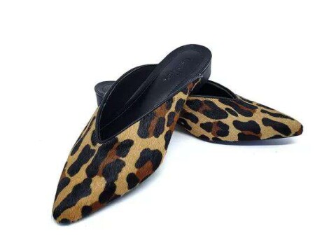 MULE FEMININO ESTAMPADO LEOPARDO USAFLEX AB6609 - Animal print