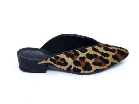 MULE FEMININO ESTAMPADO LEOPARDO USAFLEX AB6609 - Animal print