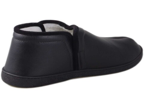 PANTUFA BOTA C/FORRO PELE UNISSEX LEFFA 793 - Preto