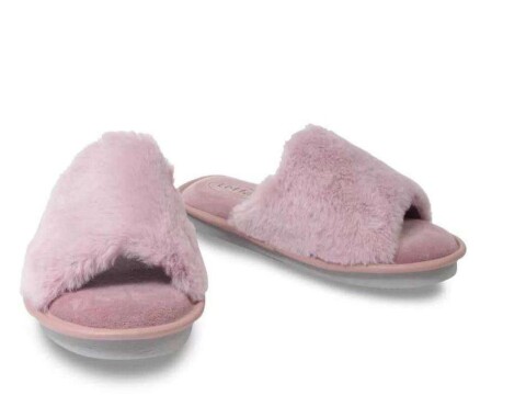 PANTUFA CHINELO DE PANO ABERTO LEFFA 859 - Rose