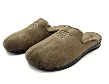 PANTUFA EM TECIDO MASCULINO PEGADA 166001-03 - Verde musgo