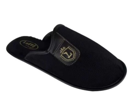 PANTUFA MASCULINA CHINELO DE PANO LEFFA 865 - Preto