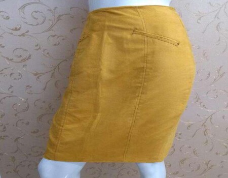 SAIA DE SUEDE MARIA VALENTINA 101361 - Amarelo