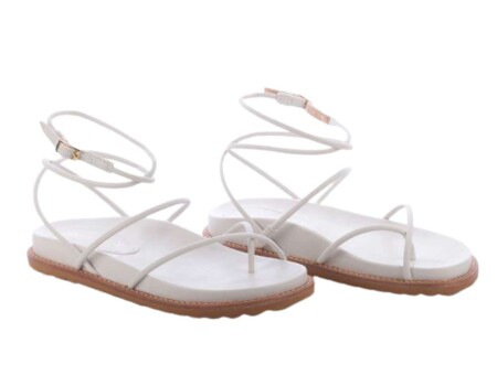 SANDALIA PAPETE CORDAS RAPHAELLA BOOZ 161.23213647 - Off white