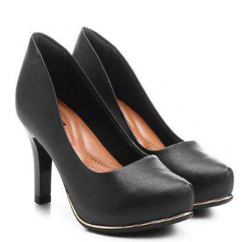 scarpin comfortflex preto