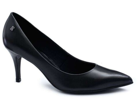 SCARPIN FEMININO DE COURO BICO FINO BOTTERO 299803 - Preto