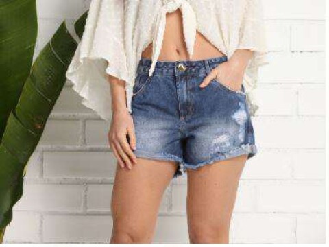 SHORTS BARRA DESFIADA FEMININO KALLY JEANS 3081 - Jeans