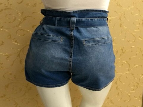 SHORTS JEANS CLOCHARD CINTURA ALTA LADY ROCK 11013C - Jeans