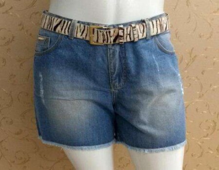 SHORTS JEANS ELEGANCE COM CINTO 6361 - Jeans