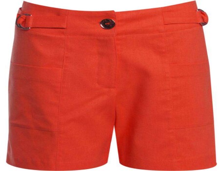 SHORTS LINHO COM DETALHE NO CÓS SEIKI 260225 - Laranja