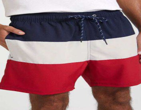 SHORTS PRAIA MASCULINO C/ RECORTES HERING H4G3 - Marinho