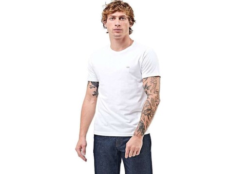 T-SHIRT MASCULINA BÁSICA LEE 5102L - Branco