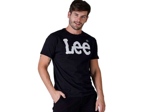 T-SHIRT MASCULINA ESTAMPADA INSTI LEE 5021L - Preto e branco