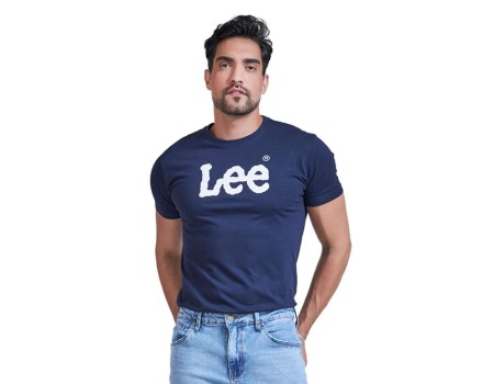 T-SHIRT MASCULINA ESTAMPADA INSTI LEE 5021L - Marinho