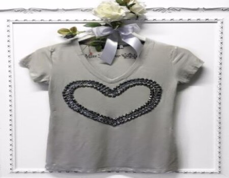 T-SHIRT SHINE MISS LAMOUR 783-786 - Ice - gelo