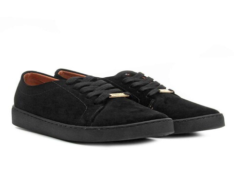 TENIS FEMININO CASUAL CAMURÇA VIZZANO 1214.205 - Preto