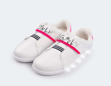 TENIS INFANTIL SNEAKER LUZ PAMPILI 165.145 - Branco