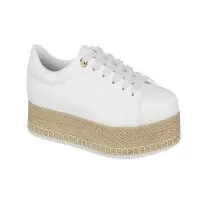 Tenis store flatform palha