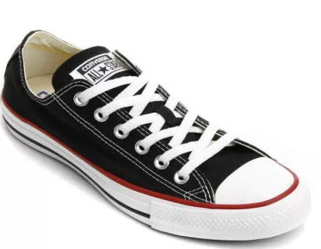 Tênis All Star CK00020007 Infantil Preto Vermelho Branco