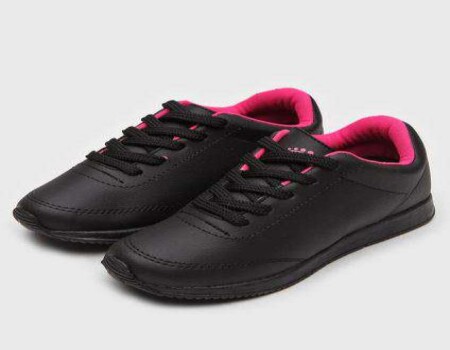 TÊNIS JOGGING COM CADARÇO ORTOPASSO 77528S - Preto