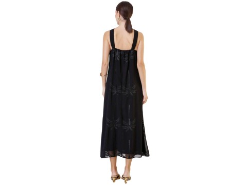 VESTIDO BORDADO SEIKI 480953 - Preto