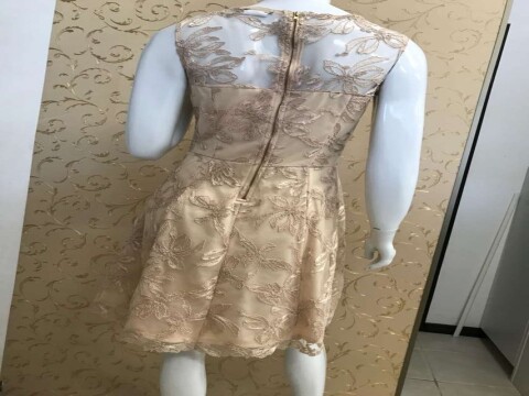 VESTIDO DE RENDA SEIKI 280562/63 - Bege